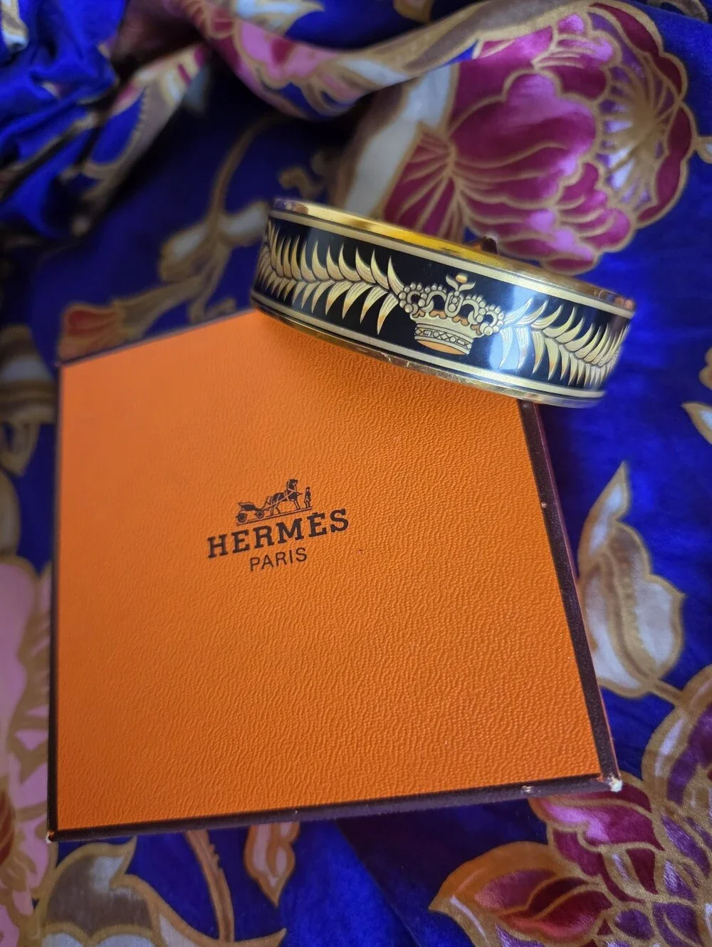 Rare Vintage Hermes Tiger Bangle